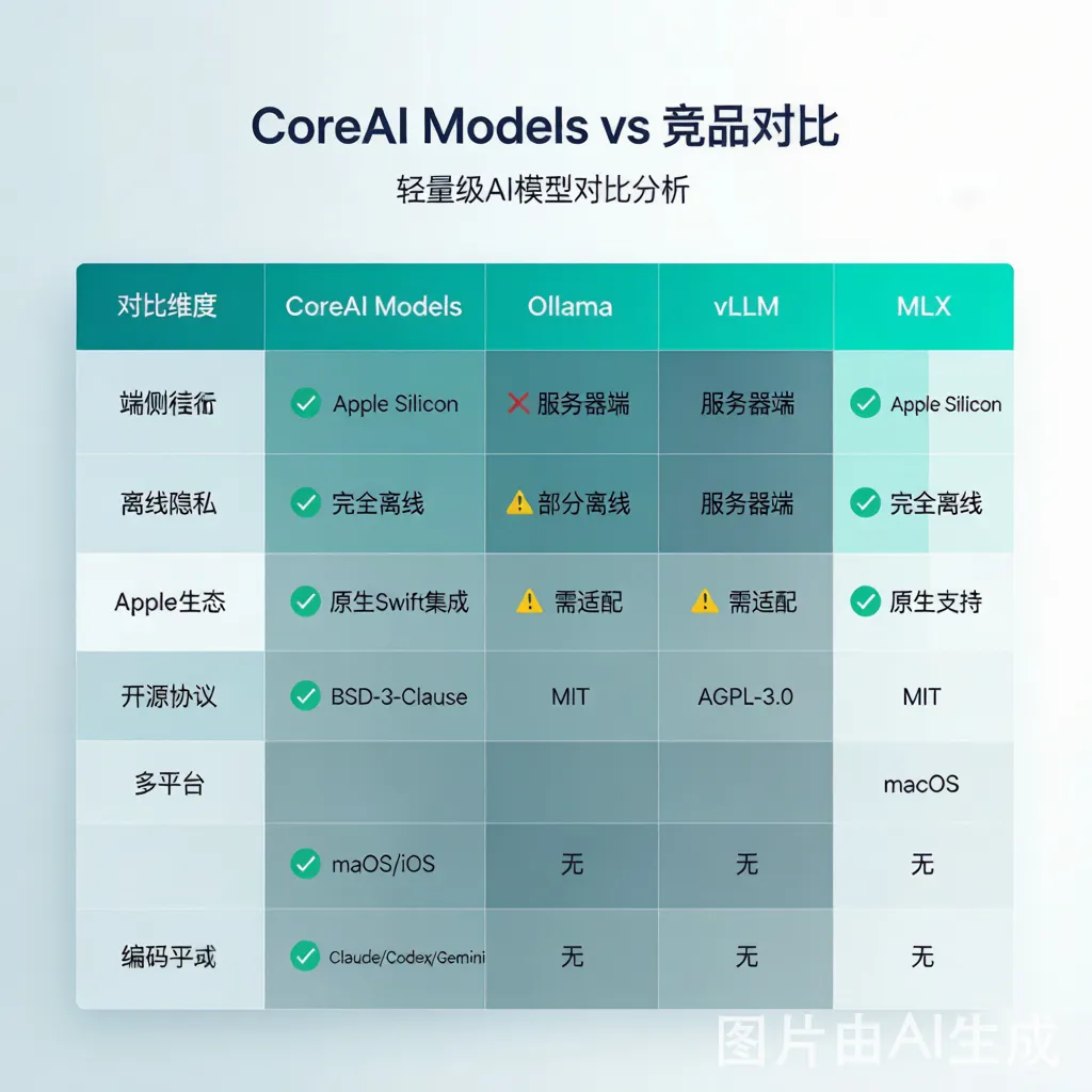 竞品对比表