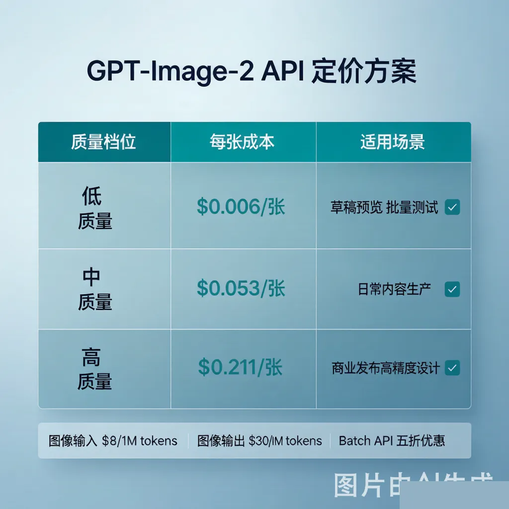 定价表