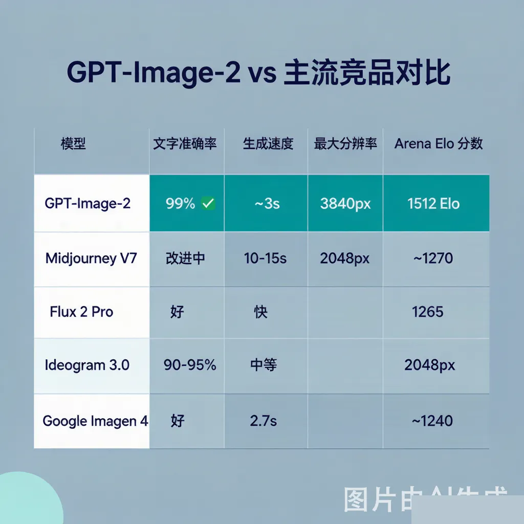 竞品对比表