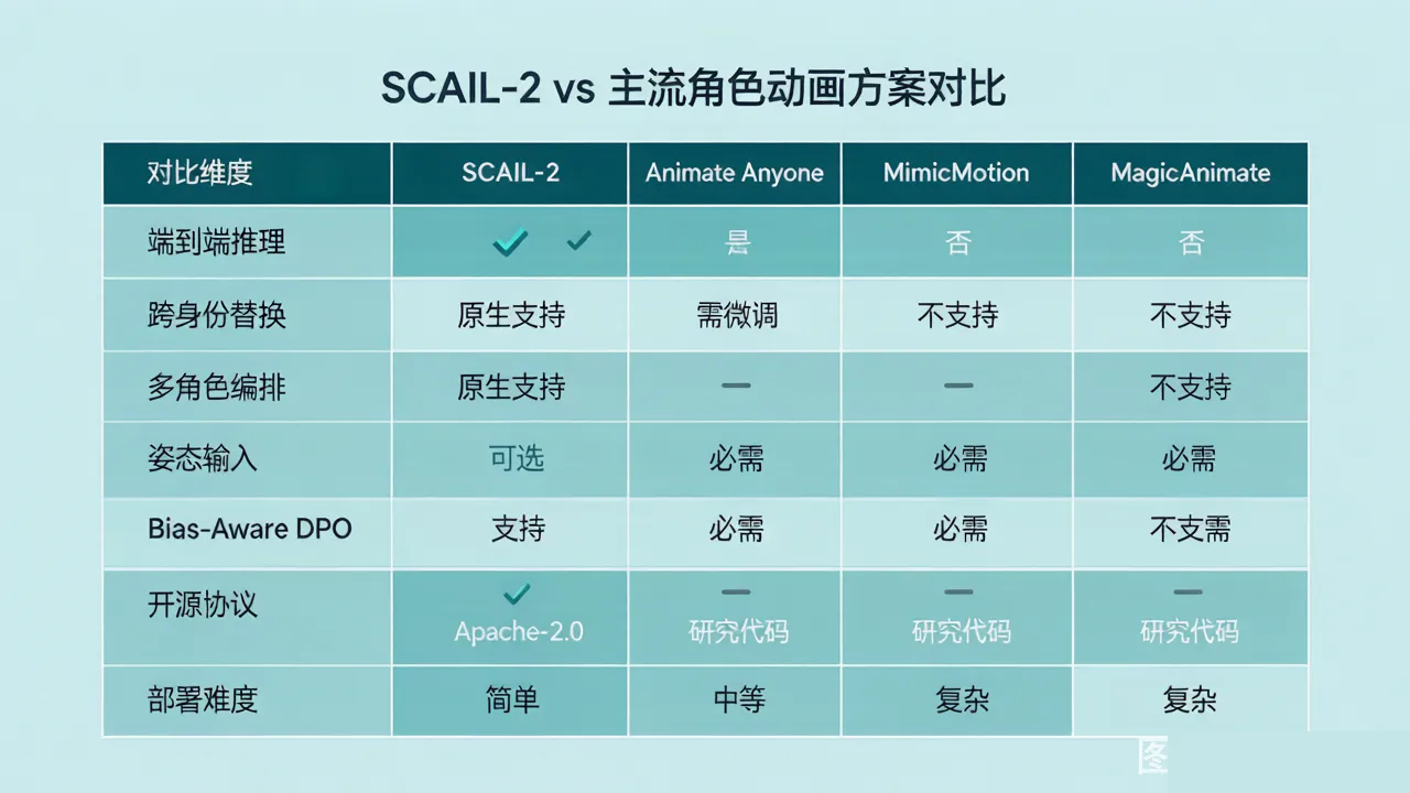 功能对比表