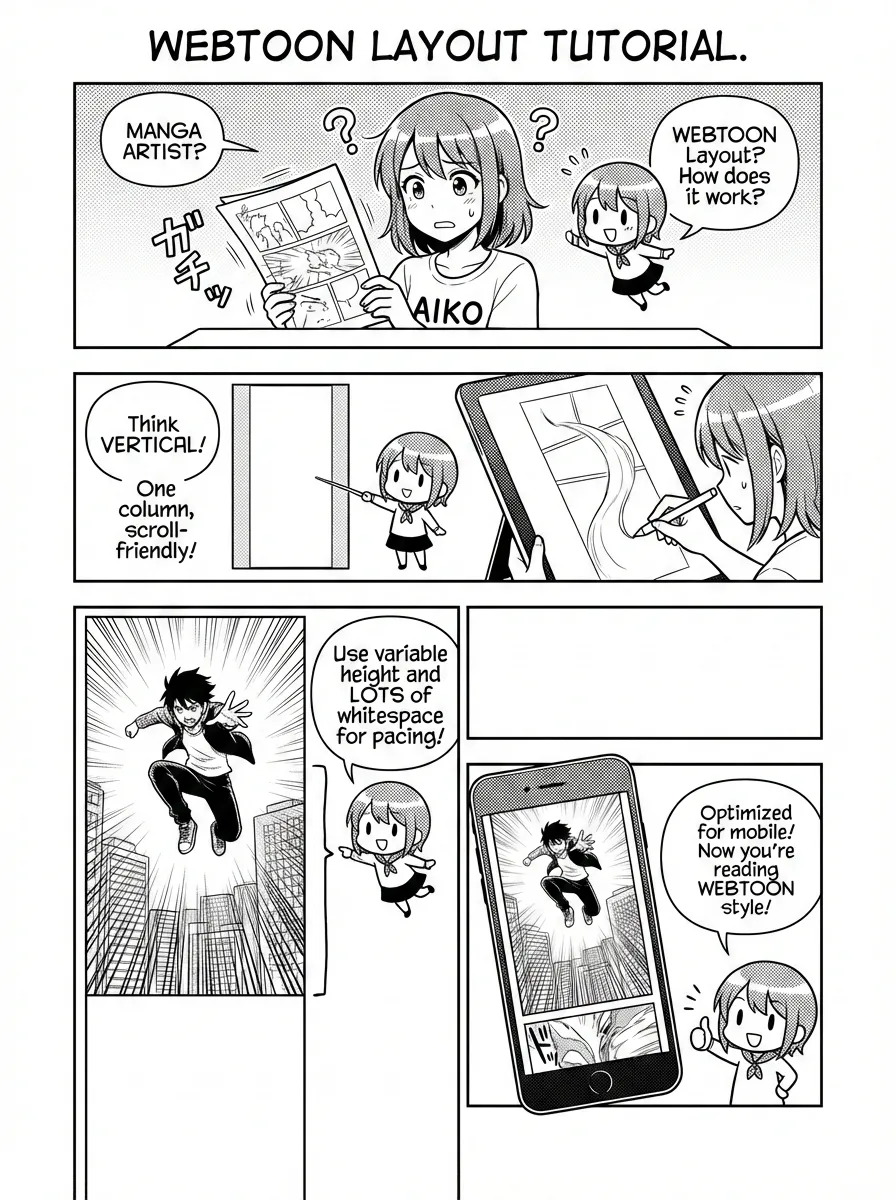 Webtoon布局 - baoyu-comic 真实生成效果