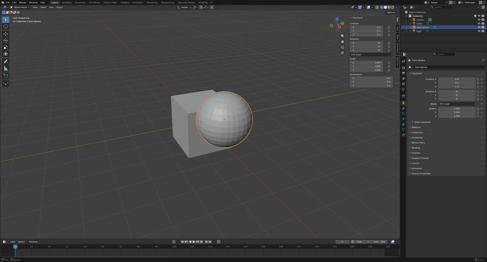 Blender 工作区