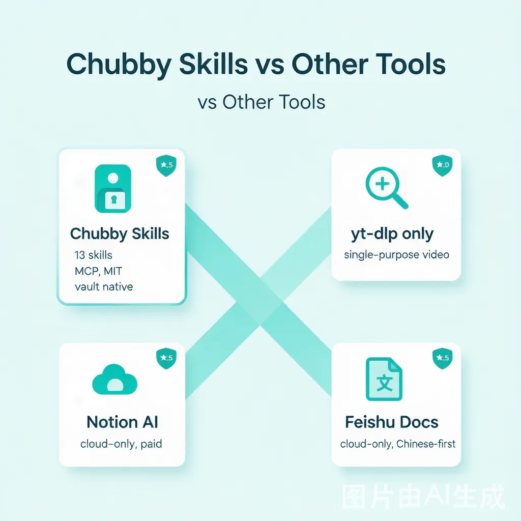 Chubby Skills 竞品对比