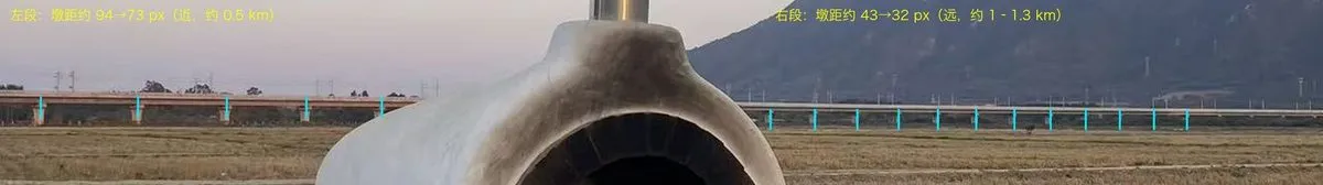 桥墩标号当尺子