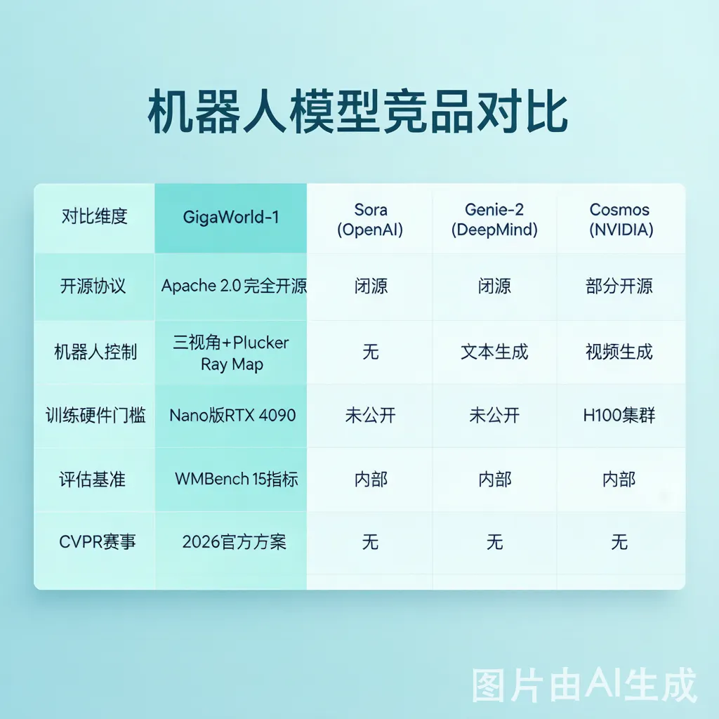 竞品对比表