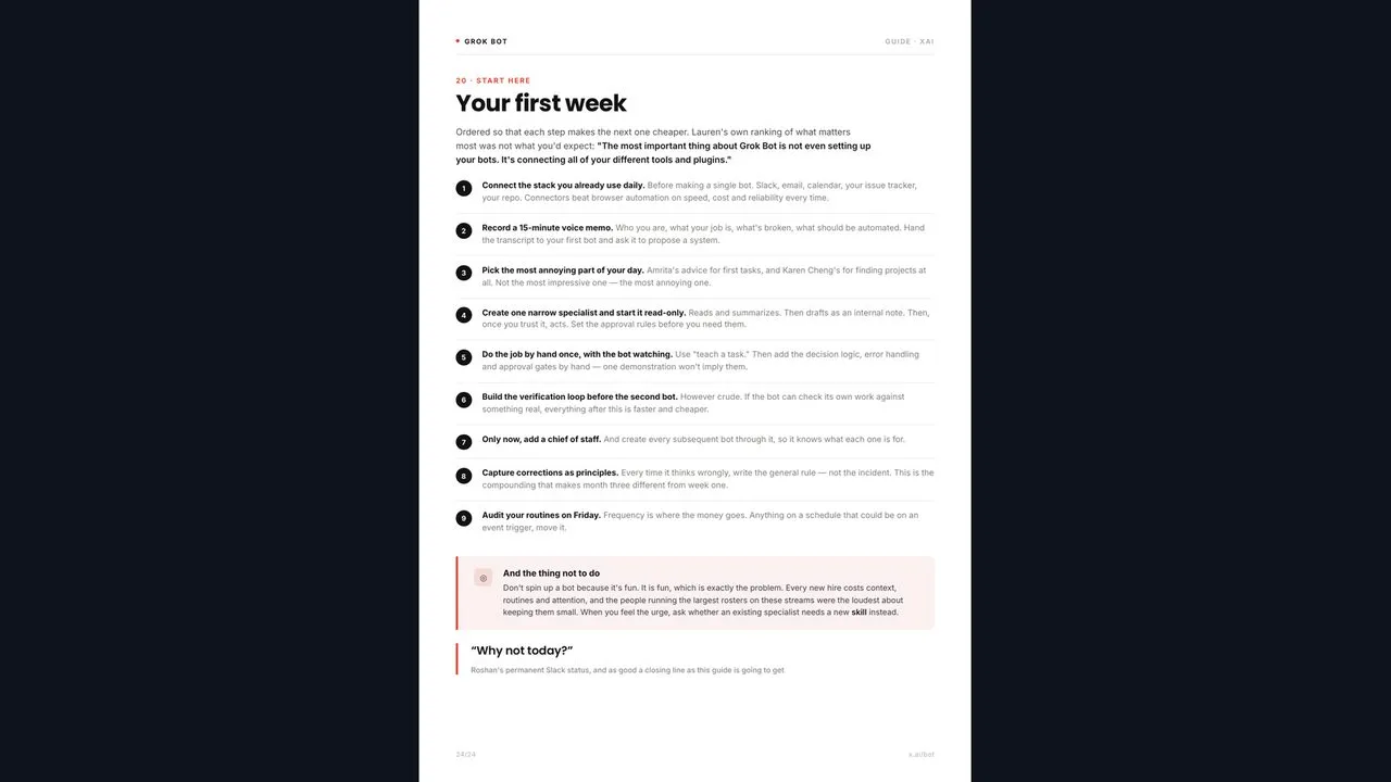 官方 PDF:Your first week