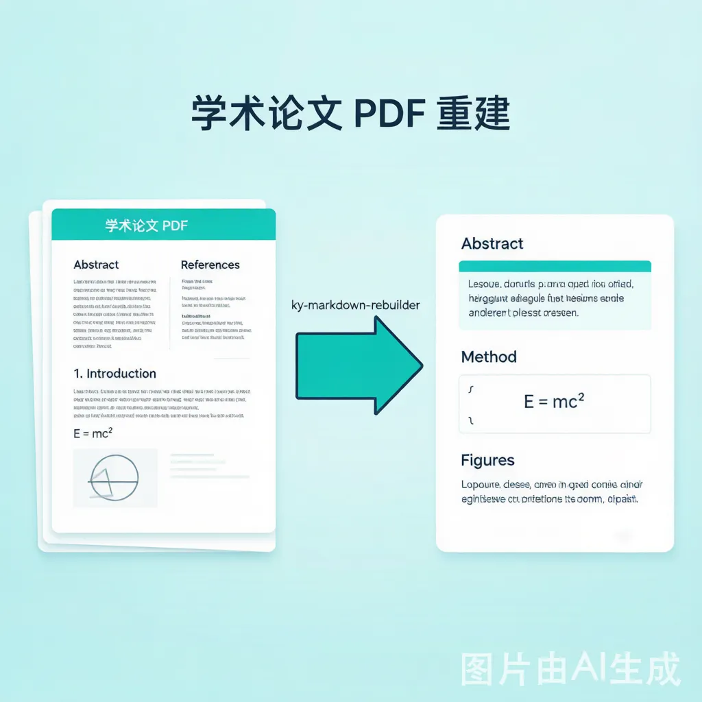 学术论文 PDF 重建