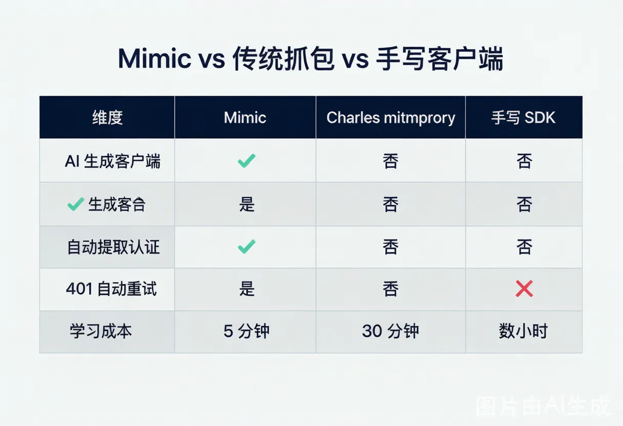 竞品对比表