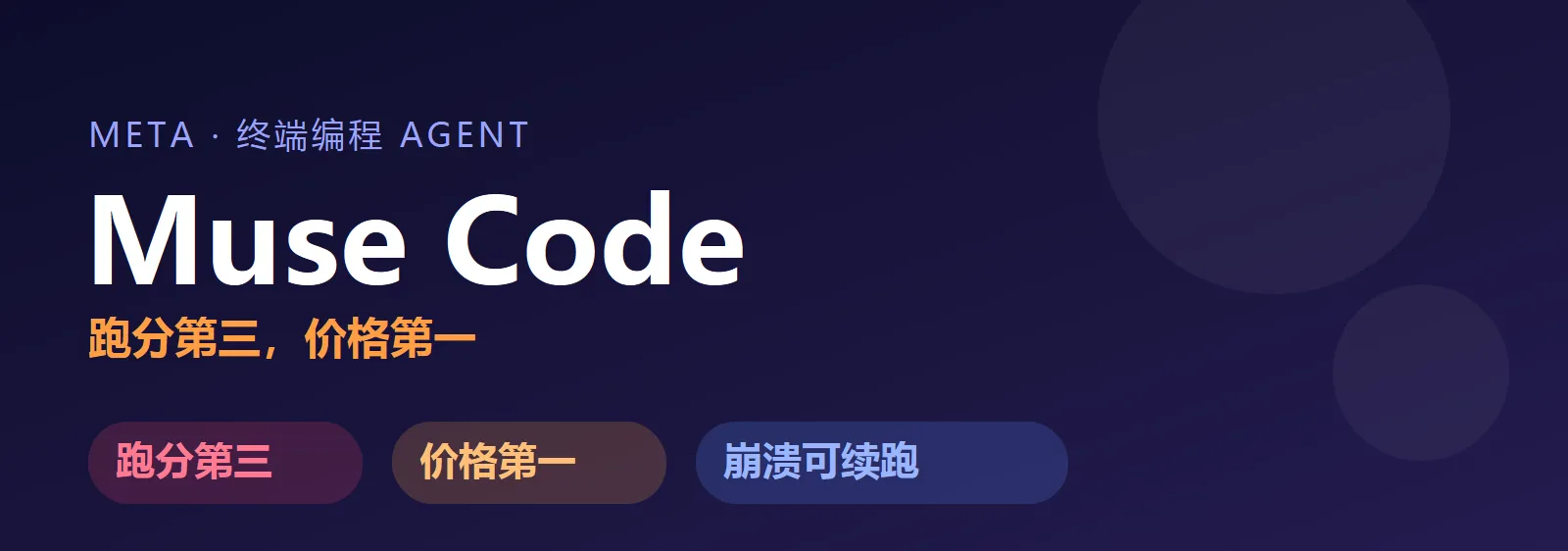 跑分第三却把价格打穿地板：Meta 的 Muse Code 凭什么让 Claude Code 紧张