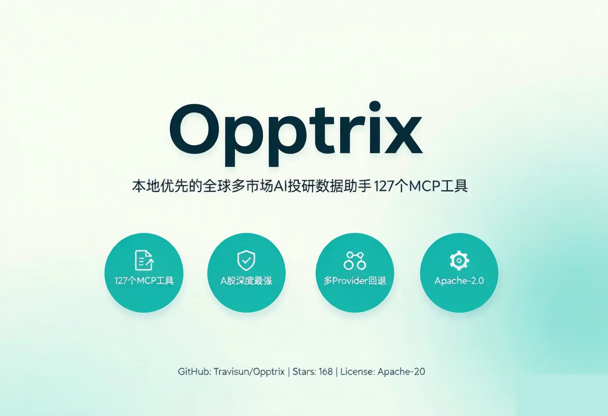 🔥 Opptrix：本地优先的全球多市场 AI 投研数据助手