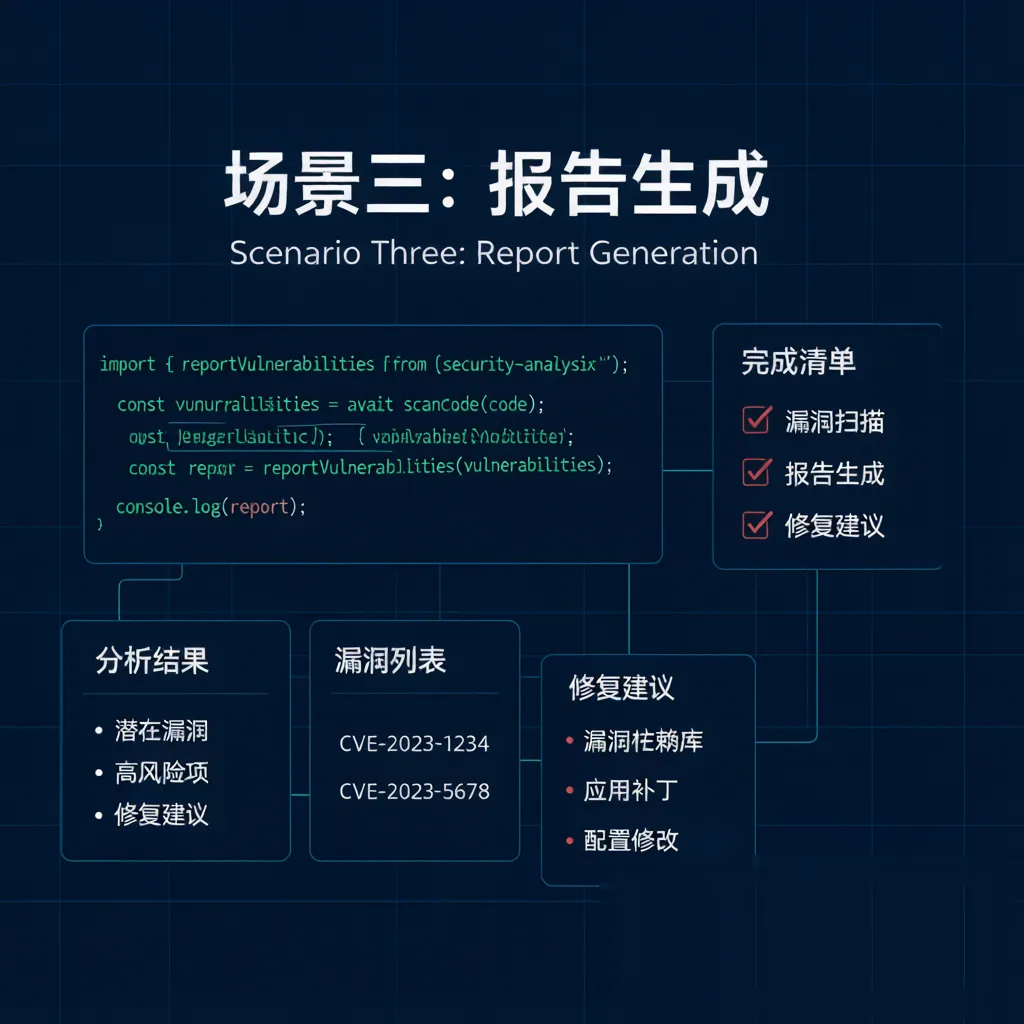 场景三：报告输出