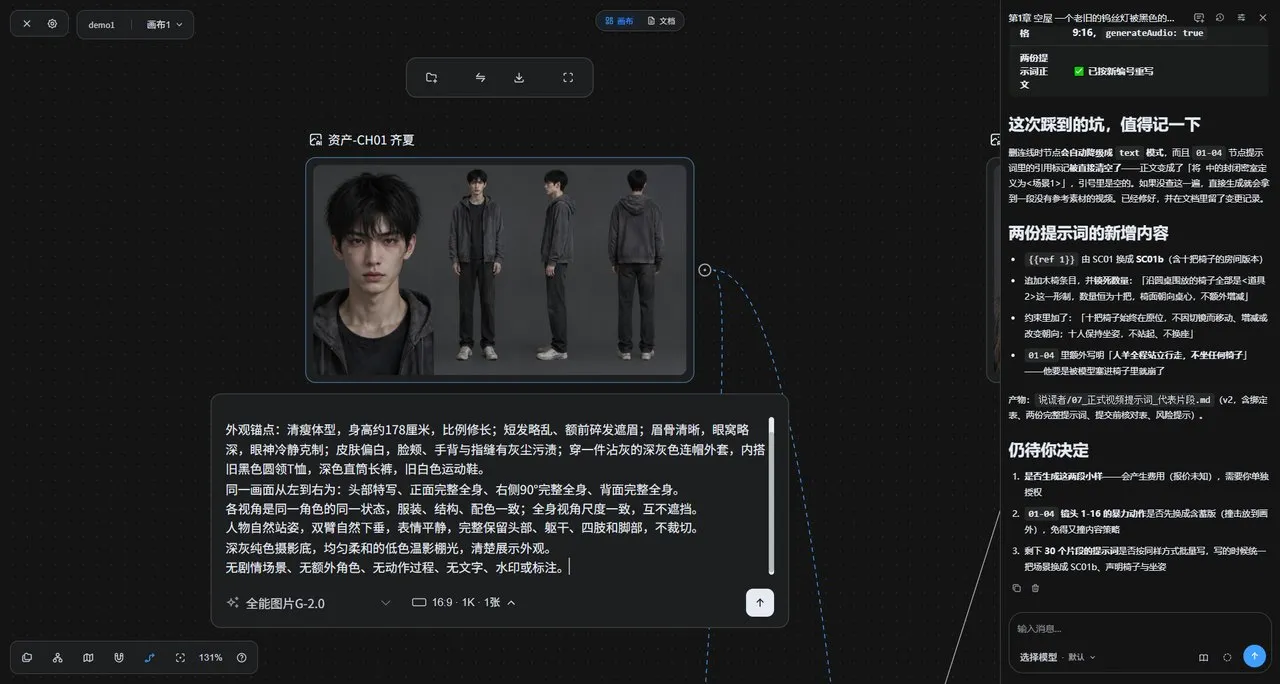 角色三视图生成