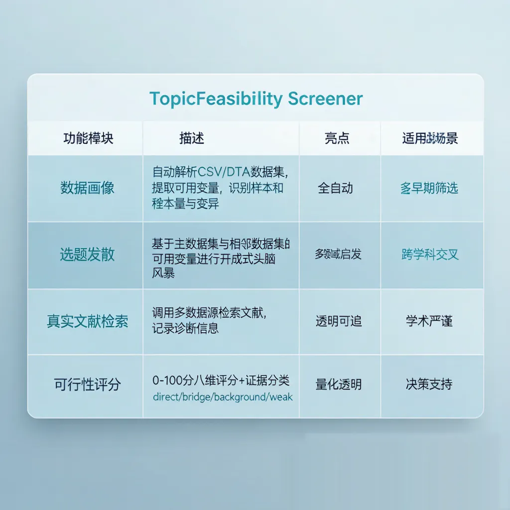 功能对比表