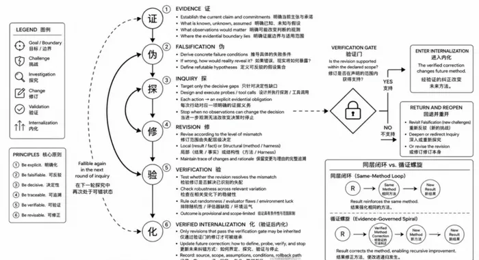 VeriLoop 循证螺旋:证—伪—探—修—验—化